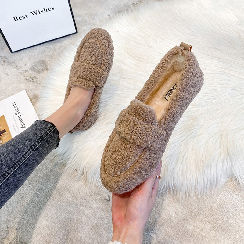 Arielle™ - Plüsch-Slipper mit rutschfester Sohle